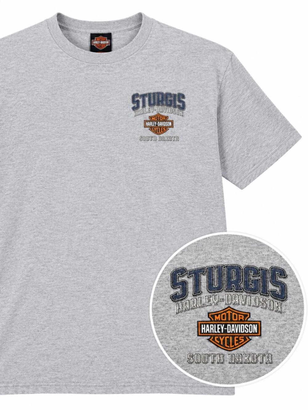 Harley Davidson Sturgis 2023 Black Hills Rally 83rd T Shirt Gray XL South Dakota